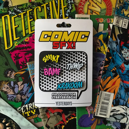 Comic SFX Pin Collector Starter Pack