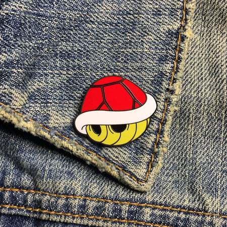 Red Turtle Shell Pin